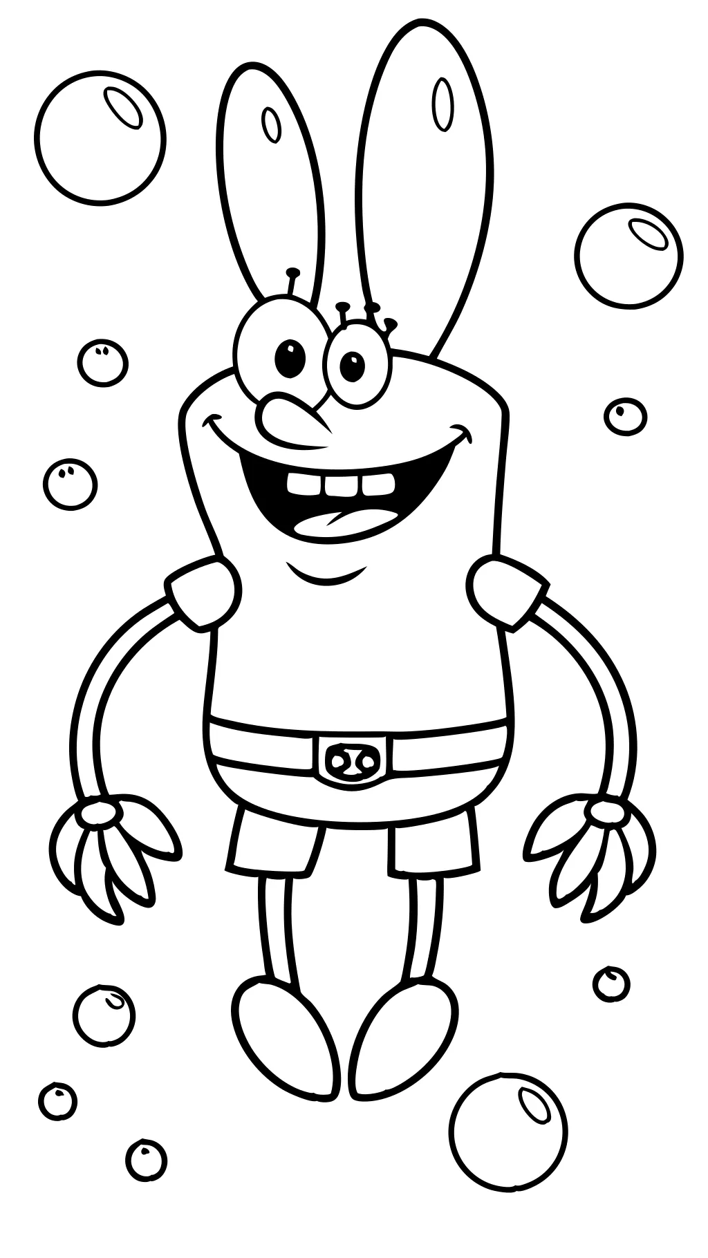 mr krabs coloring page